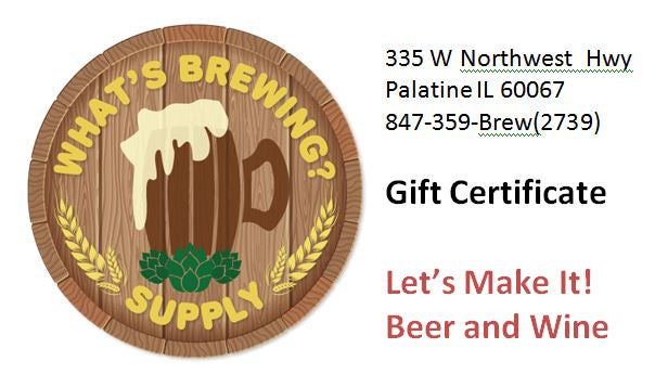 What's Brewing! Supply Gift Card